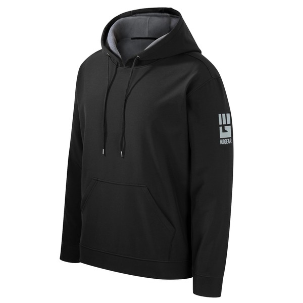 MudGear Performance Hoodie, Lightweight Breathable Fleece-Lined Tech Hoodie, Water-Repellent with