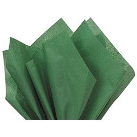 Holiday Green Tissue Paper Squares, Bulk 10 Sheets, Premium Gift Wrap and Art Supplies for Birthdays, Holidays, or Presents by Feronia packaging, Large 15 Inch x 20 Inch Made in USA