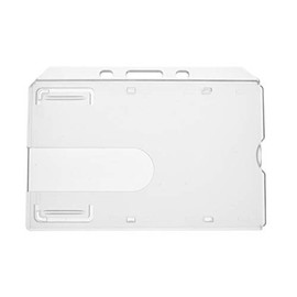 Enclosed Card Holder - 5 Pack - Secure, Strong, Transparent ID Holder for Lanyards, Perfect for Staff, Students, Office Workers, Employees, NHS - Built to Last Lanyard Badge Enclosure by ALG ID Cards