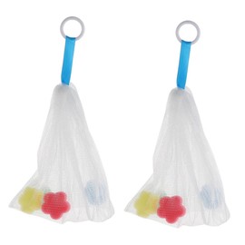 IWOWHERO 2pcs Facial Foaming Nets for Gentle Cleansing Portable Soap Pouches for All Skin Types Durable and Reusable Bubble Making Bags for Handmade Soaps