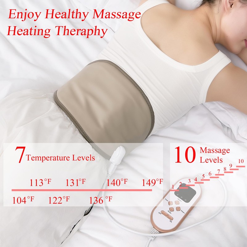 JKIUI Slimming Electric Belt Hot Compress Electrified Heating Massage Pads
