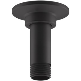 Kohler 7396-BL Shower Arm and Flange, Matte Black