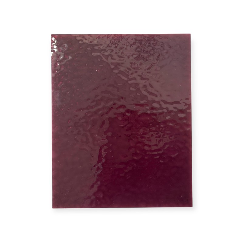 Wissmach Stained Glass Sheet: Dark Purple English Muffle (8"x12"-1 Sheet)