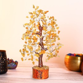 Yellow Aventurine Tree - Aventurine Crystals, Gemstone Tree, Chakra Tree of Life, Charkas Crystals, Good Luck Money Tree, Meditation Accessories, Good Energy Crystals, Feng Shui Decor