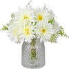 TOPIA Fake Flowers Artificial Daisies Flowers Bouquet Silk Daisies Bouquets