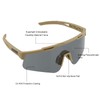 FOCUHUNTER Tactical Airsoft Glasses Anti Fog, with 3 Interchangeable Lens,