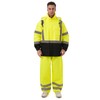DPSAFETY Hi Vis Safety rain Jacket，Reflective Class 3 Rain coat