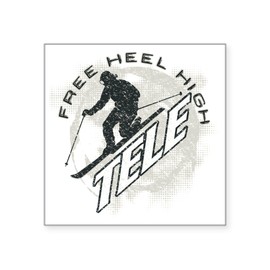 CafePress Free Heel High Revise Square Sticker 3 X 3 Square Bumper Sticker Car Decal