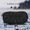 Black Portable Waterproof Handbag Protective Carrying Multi Function Accessories Storage