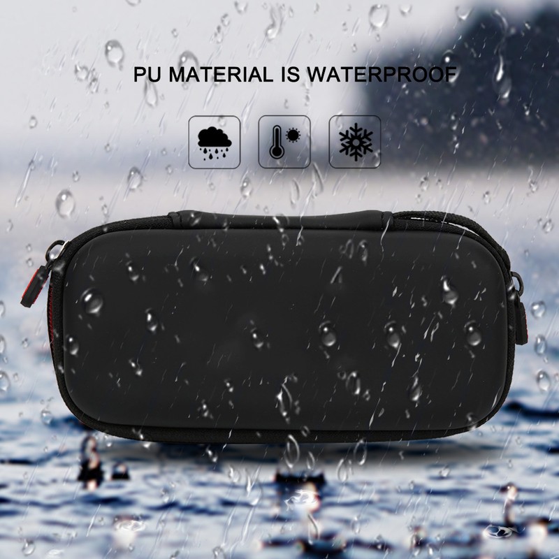 Black Portable Waterproof Handbag Protective Carrying Multi Function Accessories Storage