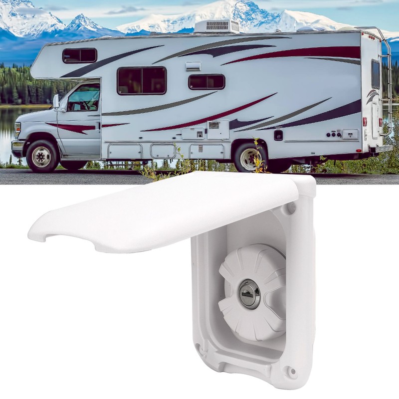 RV Gravity Fresh Water Fill Hatch Inlet with Keys Square