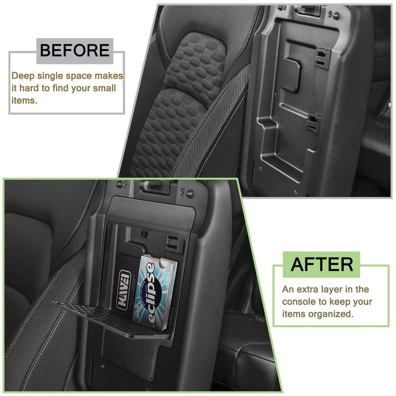 HGWEI 2Pcs Center Console Organizer Compatible with Nissan Pathfinder 2022-2026