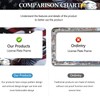 LIN KANG American Flag Eagle License Plate Frame Holder -