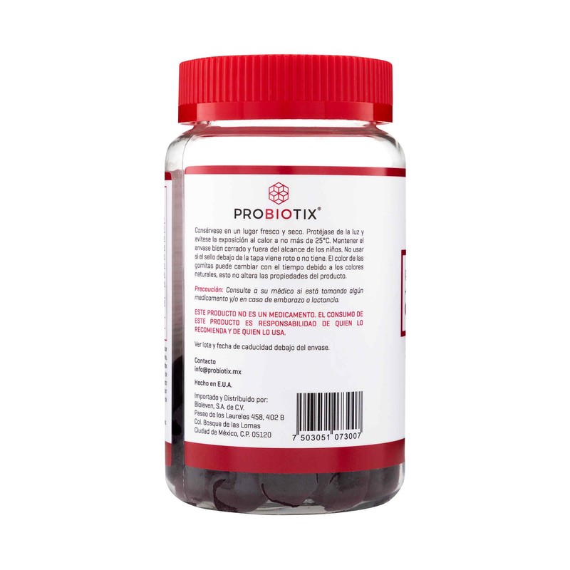 PROBIOTIX, Gummies, 3 Millones de Probióticos, Suplemento Alimenticio, Equilibra el