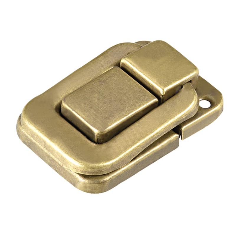 sourcing map Toggle Latch 48 mm Brass Wooden Box Hasp