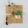 Umical Wood Pegboard Modular Display Wooden Combination Wall Organizer Storage
