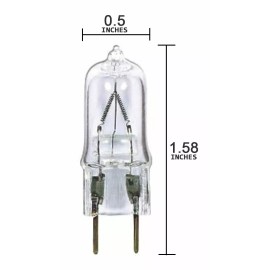 JCD Replacement Light Bulb 120V 50 Watt for WB08X10051 GE Microwave WB08X10057 50W