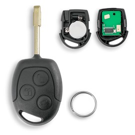 433 MHz 3 Button Car Remote Control Key for Ford Ka Mondeo Focus Festiva Transit Connect with ID60 Chip Key Ring