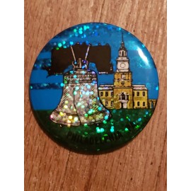 Philadelphia Pennsylvania Liberty Bell Gift souvenir Pin Pinback Button