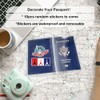 WHALEZON 5 Pack Clear Passport Cover, Transparent Plastic Passport Protector