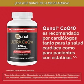 Qunol Coq10 200Mg Softgels, Ultra Coq10 - High Absorption Coenzyme Q10 Supplements - Antioxidant Supplement for Vascular and Heart Health  Energy...  