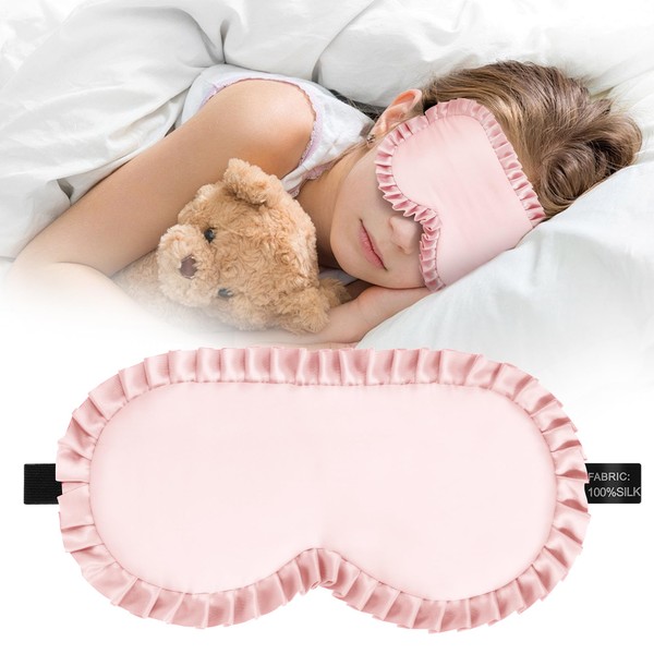 spacepower Kids Sleep Mask, 100% Real Mulberry Silk Eye Mask,