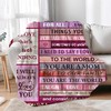 LCFHOME Gifts for Mom Blanket,Throw Blankets Anniversary Birthday Gift for