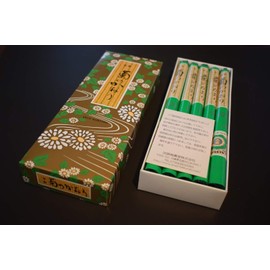 Awaji Baikaodo Long Incense Incense Incense, Chrysanthemum Kaori, 10 Pack, Small Bunch, Long Long #704