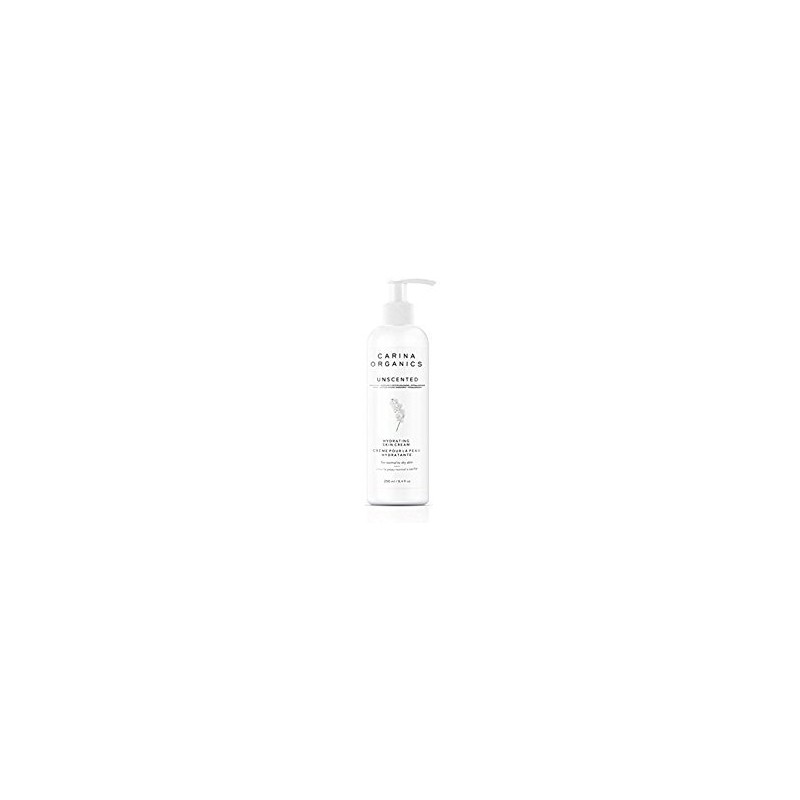 Carina Organics Unscented Daily Moisturizing & Hydrating Skin Cream, 250ml