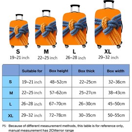 DOTBUY Elastic Suitcase Cover, 3D Travel Suitcase Protective Cover, Protective Cover, Washable Travel Suitcase Cover, Rope, rope