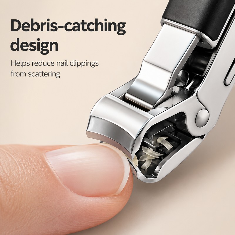 Nail Clipper Set for Thick Nails – Stainless Steel Wide