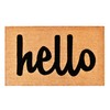Calloway Mills 100341729NBS Script Hello Doormat Natural/Black, 17" x 29"