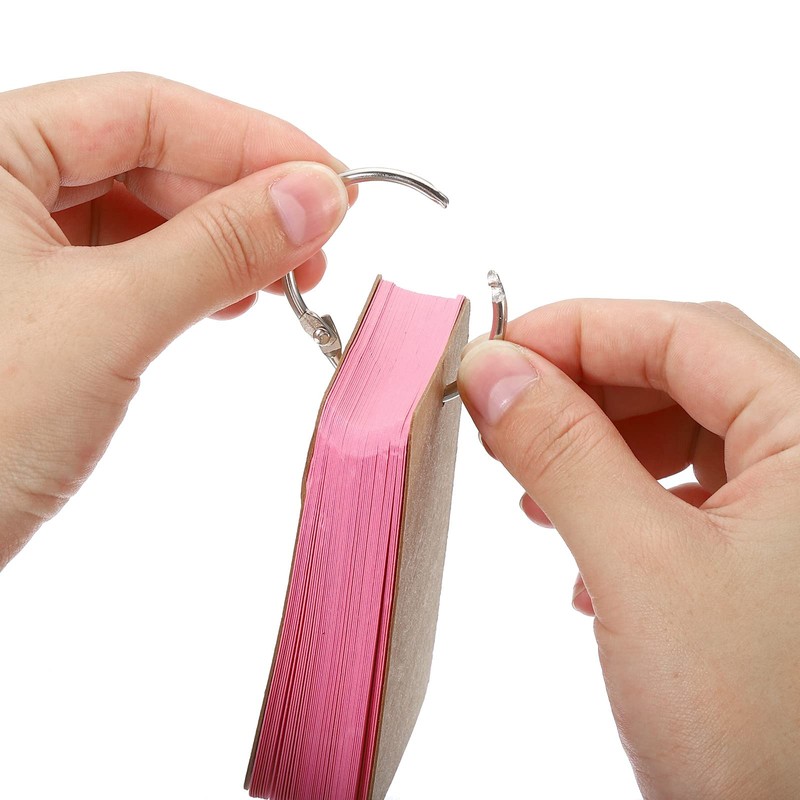 PATIKIL 3.5" x 2" Blank Flash Cards with Rings, 500