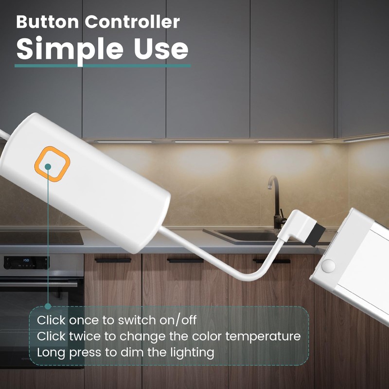 MYPLUS Under Cabinet Lighting Kit with 5 CCT, LED 3
