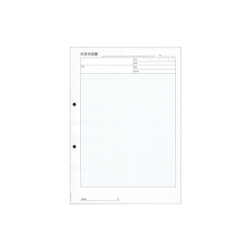 High Quality Plain Meeting Record Paper (A4, 1 Pack)