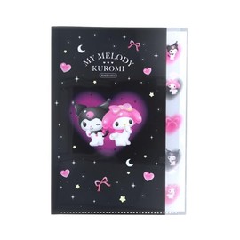 Sun-Star Stationery S2175975 My Melody Sanrio Characters Goods, Clear File, A4 Size, 5 Pockets, Dream