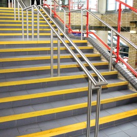 Anti Slip Stair Nosing - Yellow GRP Stair Tread Nosing Edge Grip Strip 500mm, 750mm, 1000mm (1000mm)