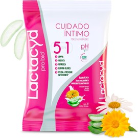 Lactacyd Toallitas Húmedas Cuidado Íntimo │ Ácido Láctico │ 1-Pack Limpia, hidrata y refresca al instante, ayuda a neutralizar el olor con un pH equilibrado