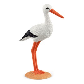 Schleich Farm World, Realistic Bird Animal Toys for Boys and Girls 3 and Above, Stork Toy Figurine