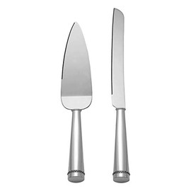 Reed & Barton Luxe Facets 2-Piece Dessert Set, 1.50 LB, Metallic