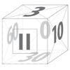 infactory Tea clock: Set of 2 digital timer cubes with