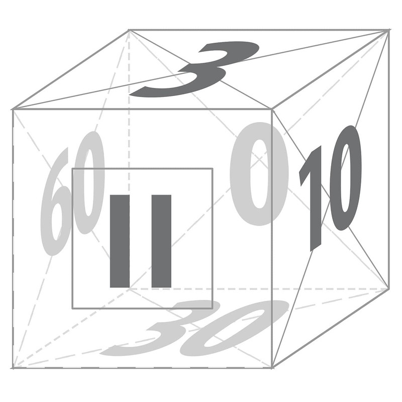 infactory Tea clock: Set of 2 digital timer cubes with