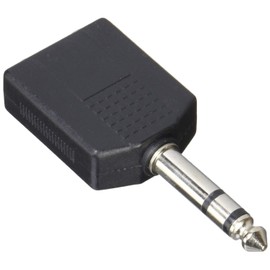 Conversion Meijin AV/652J-65PS (2P) 0.2 inch (6.5 mm) Stereo Audio 2 Distribution Adapter, Pack of 2