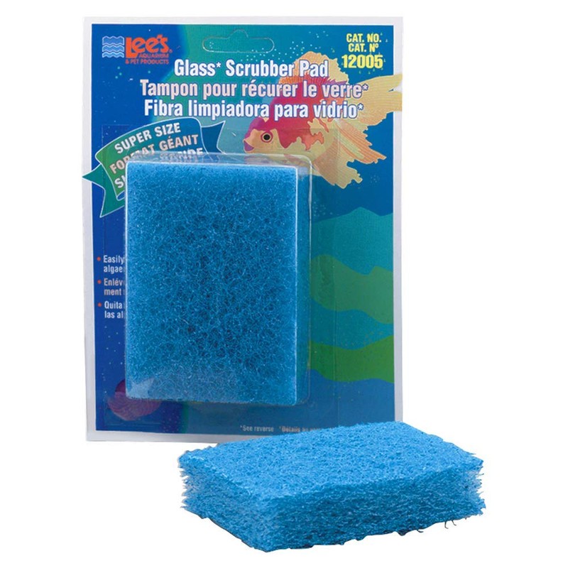 Lee's Pet Products ALE12005 Coarse Glass Algae Scrubber Pad for
