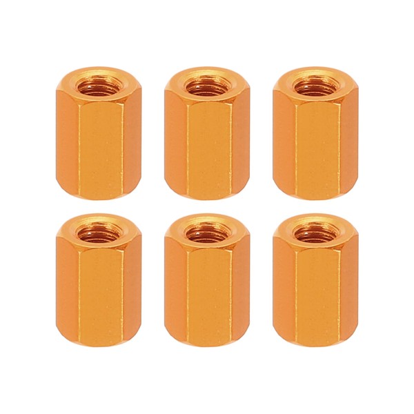 PATIKIL M3 Hex Nuts, 6pcs M3 Threaded Spacers Aluminum 8mm