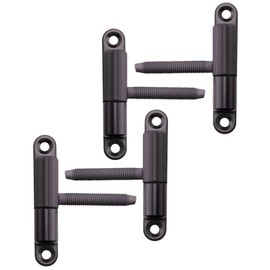 SOTOOLS Screw-On Door Hinge with Pin M8 x 50 mm Black Varnished with Maintenance-Free Plain Bearing Technology for Doors up to 40 kg Pack of 4