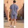 YawYews Men's 2 Piece Outfits Casual Tracksuit Cargo Shorts Summer