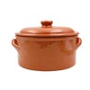 Handmade Traditional Portuguese Pottery Clay Terracotta Cazuela Cooking Pot With