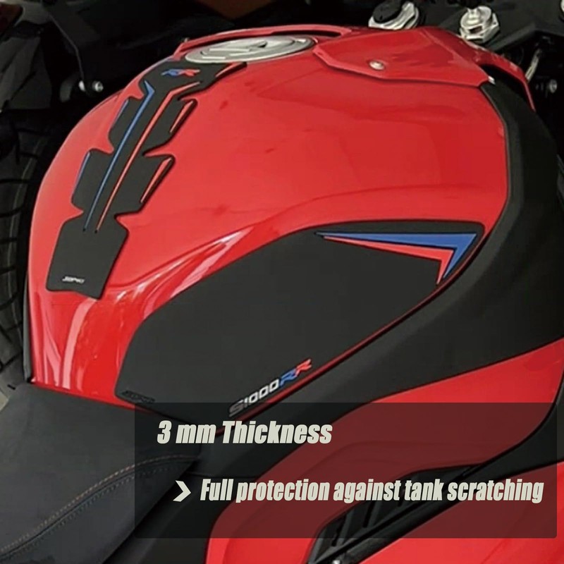 TZMAPU Compatible With S1000R S1000RR,Motorcycle Tank Protector,Non-slip Fuel Tank Sticker