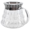 Fdit Transparent High Borosilicate Glass Coffee Pot Exquisite Coffee Maker